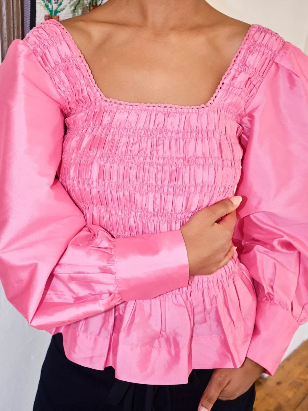 Cheap Lisa Says Gah Ariana Blouse - Pink