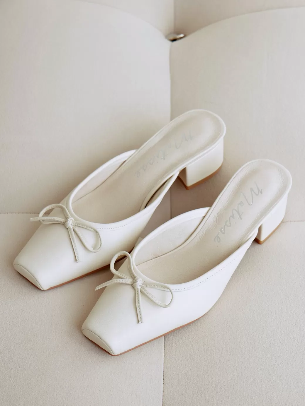 Online Lisa Says Gah Basilio Ballet Mule - Ivory