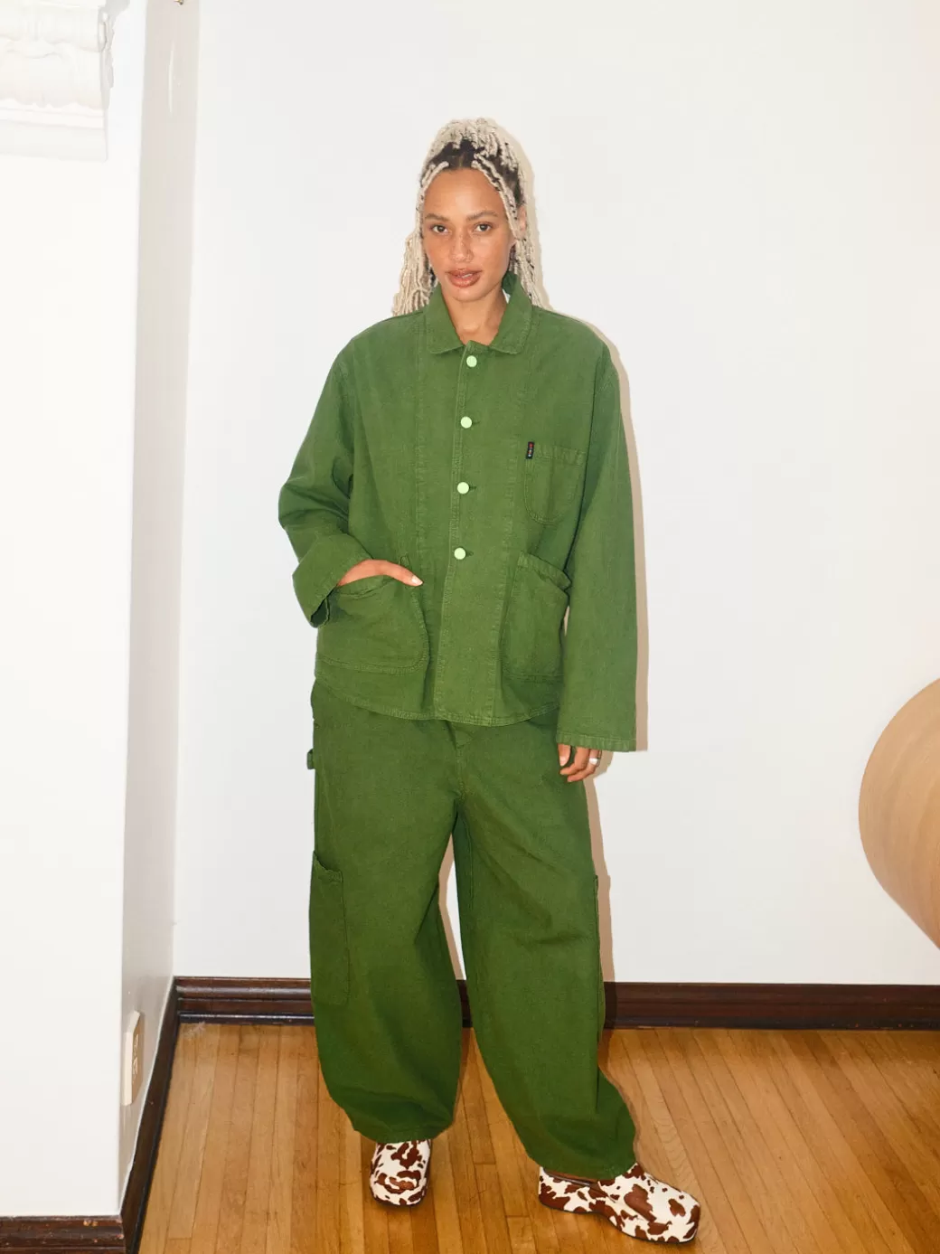 Discount Lisa Says Gah Chef Pant - Kale Green KaleGreen