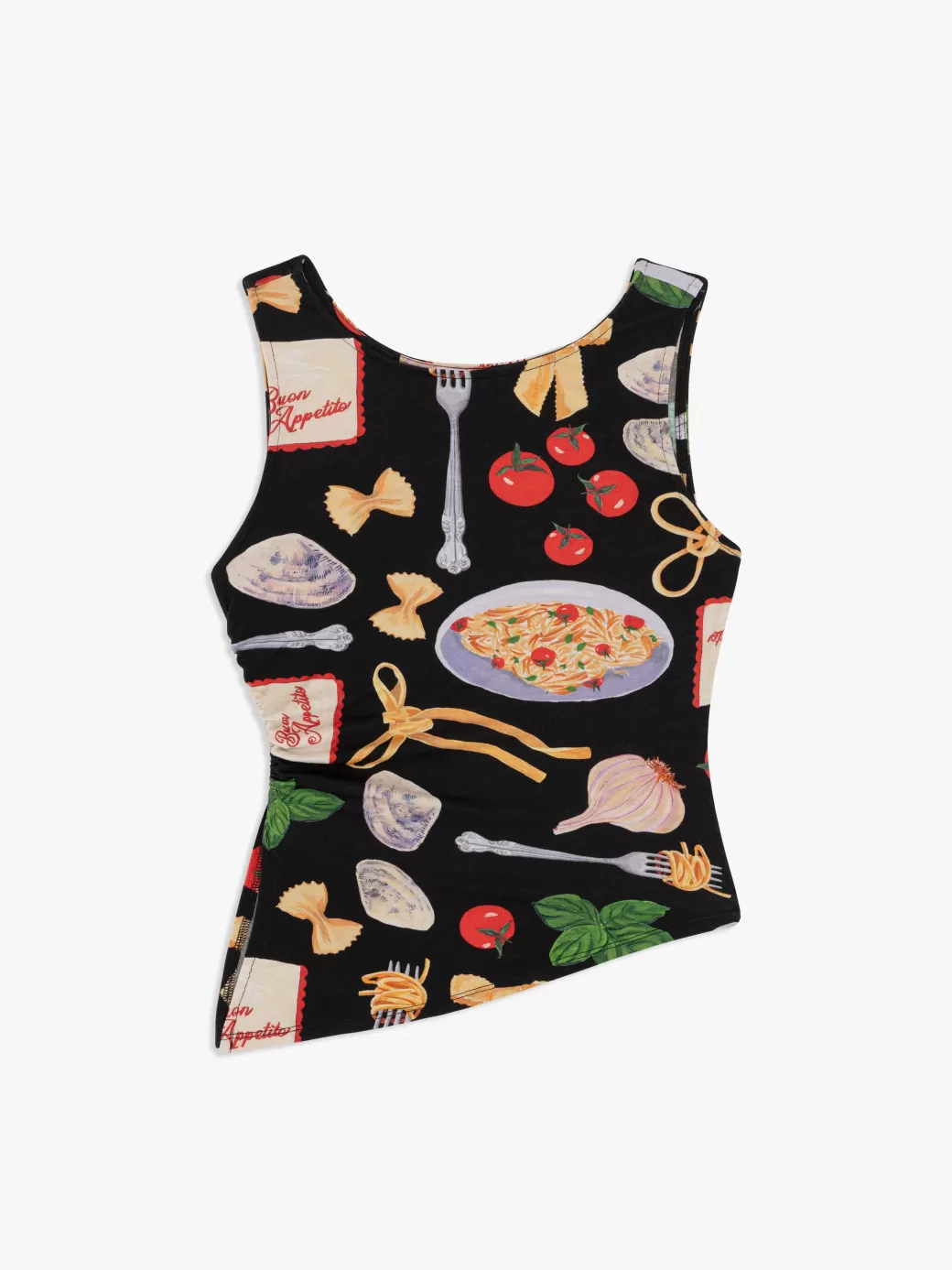 Clearance Lisa Says Gah Erin Tank - Buon Appetito Black BuonAppetitoBlack