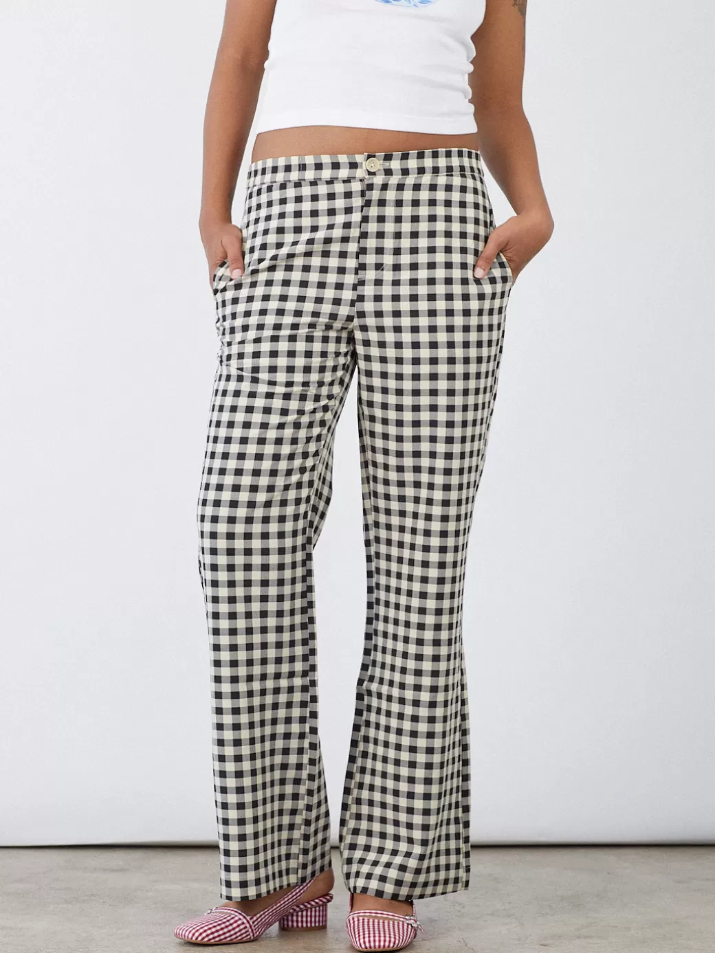Fashion Lisa Says Gah Estelle Pant - Black Gingham BlackGingham