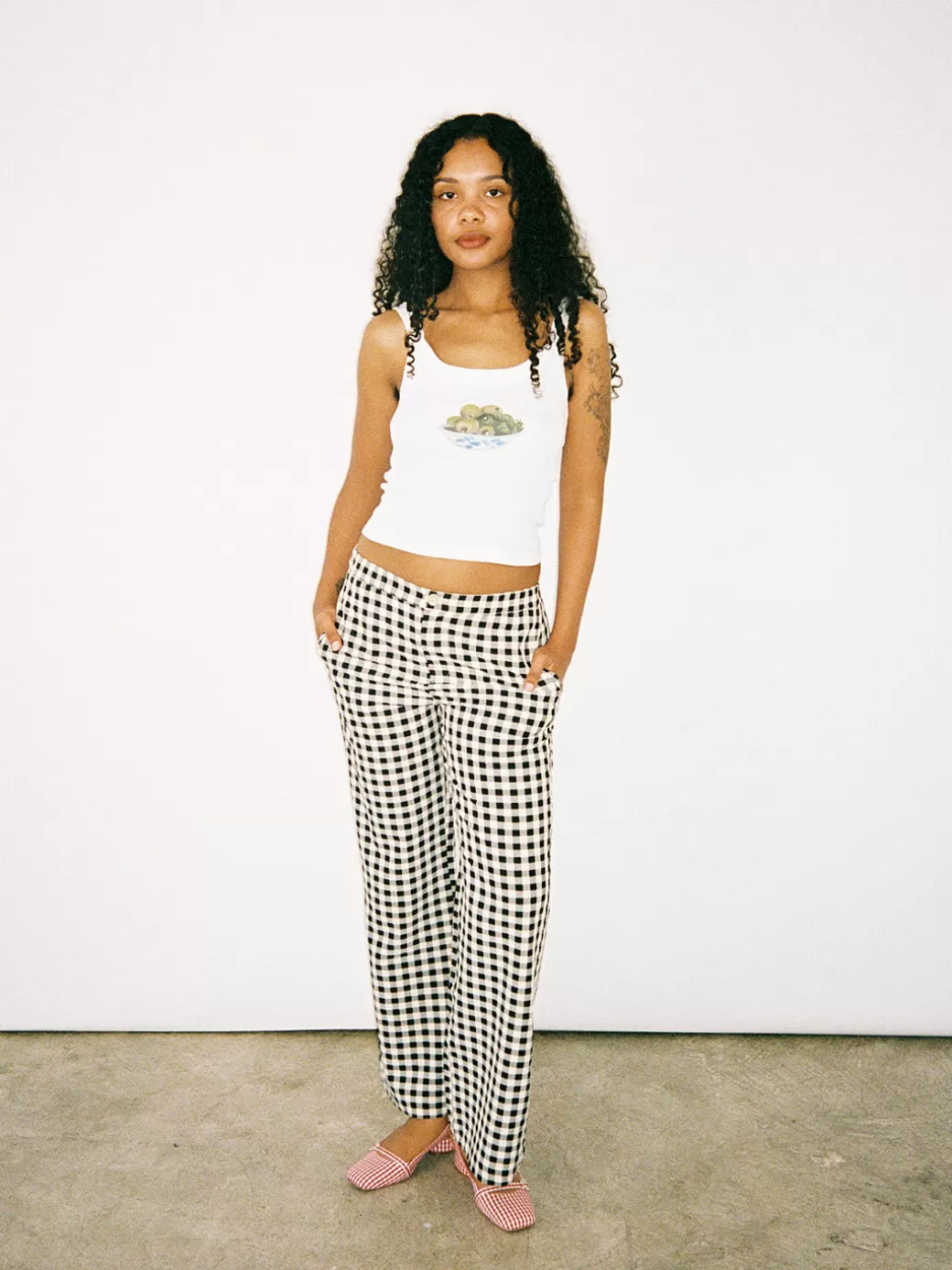 Fashion Lisa Says Gah Estelle Pant - Black Gingham BlackGingham