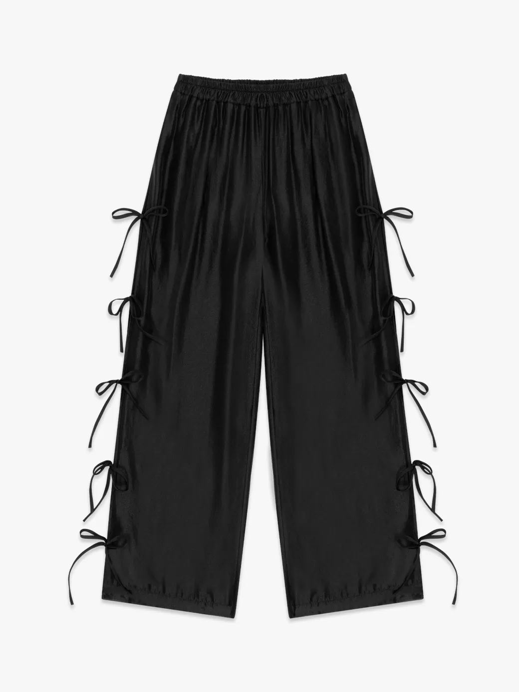 Outlet Lisa Says Gah Evelyn Tie Pant - Black Organza BlackOrganza
