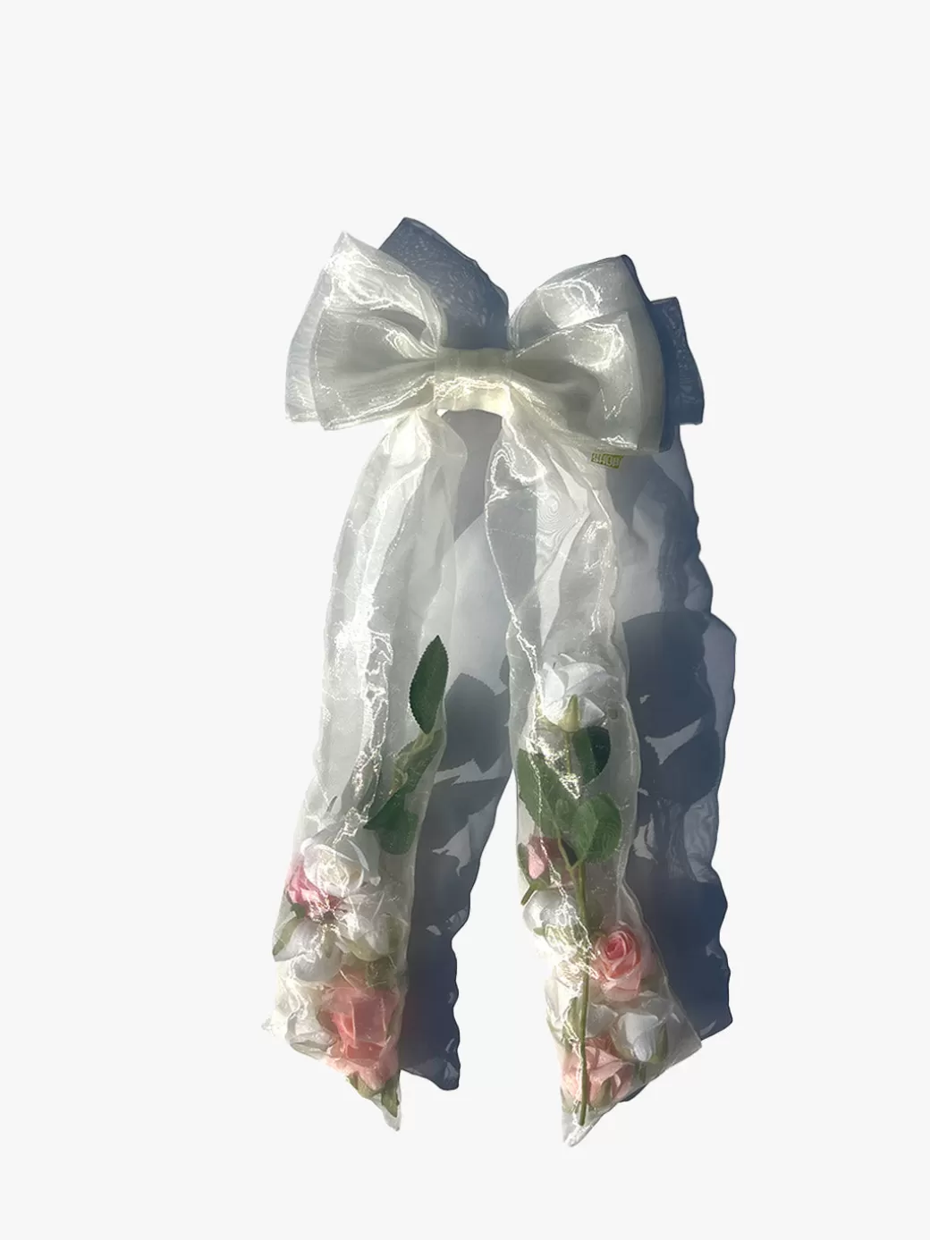Online Lisa Says Gah Flower Filled Bow Clip - White WHT