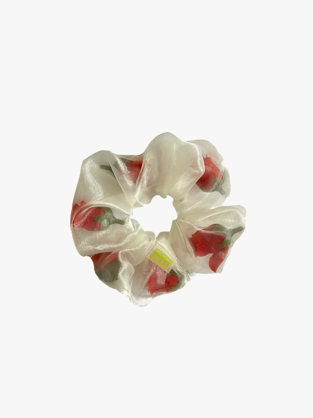 Flash Sale Lisa Says Gah Flower Filled Mini Scrunchie - Red/White Red/White