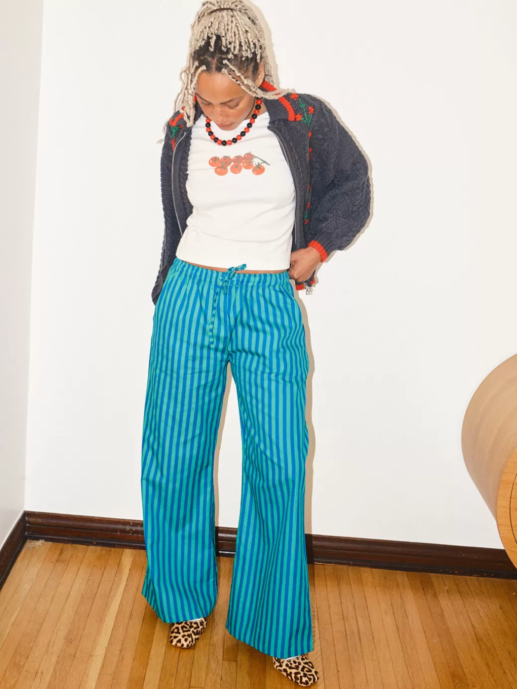 Clearance Lisa Says Gah Gabrielle Pants - Blue u0026 Green B/G