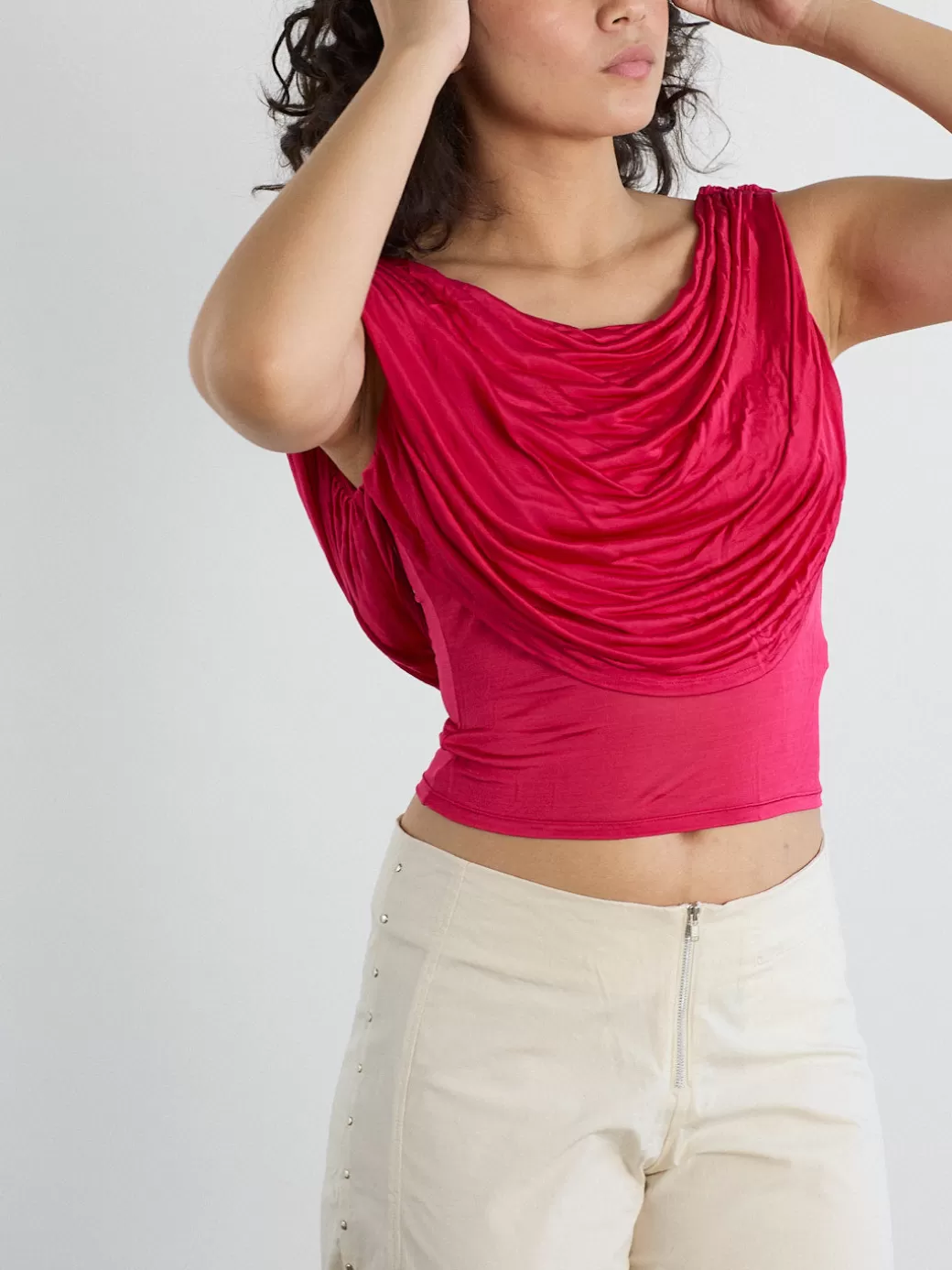Cheap Lisa Says Gah Galla Top - Raspberry