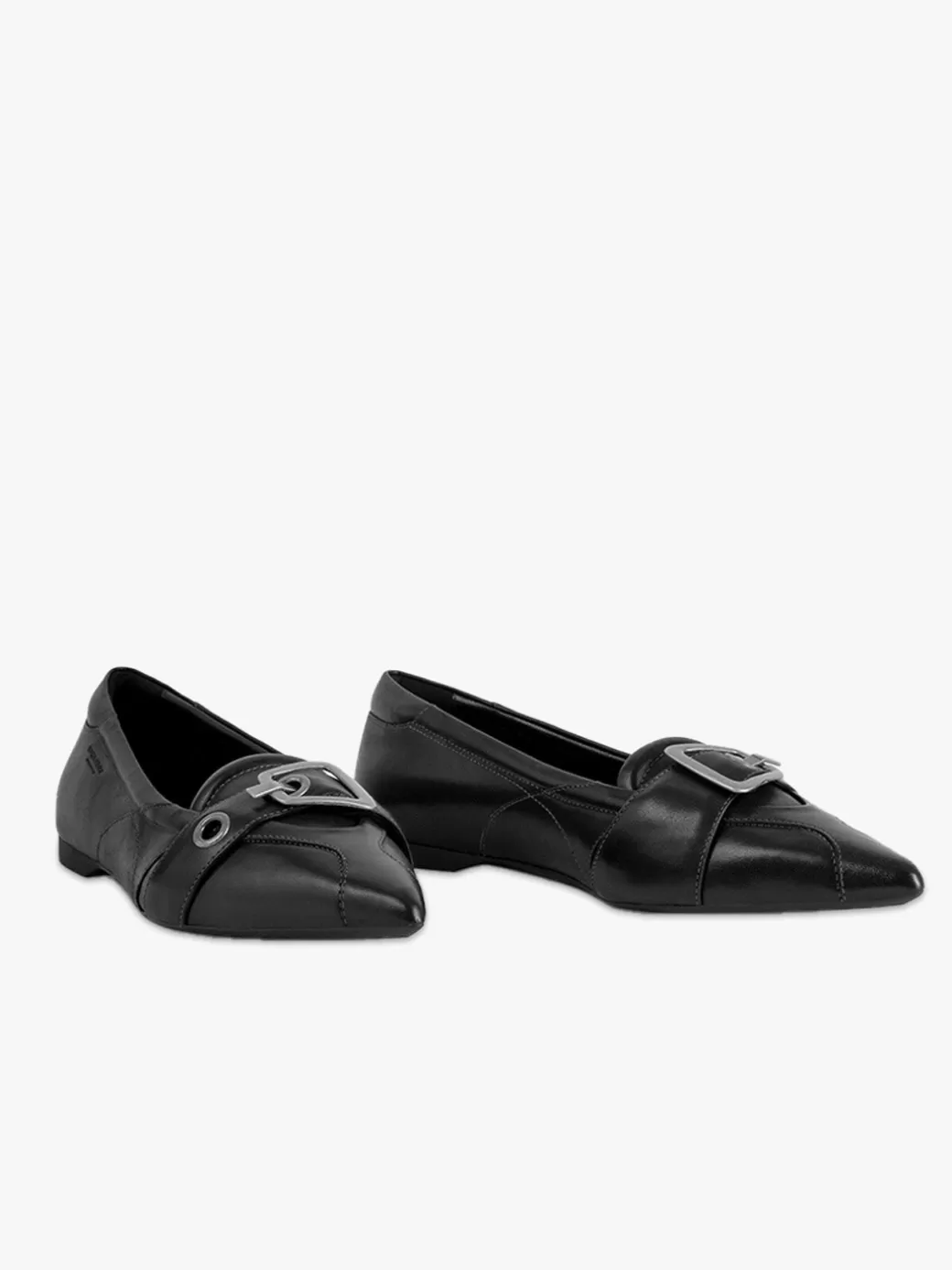 Sale Lisa Says Gah Hermine Pointed Buckle Flat - Black