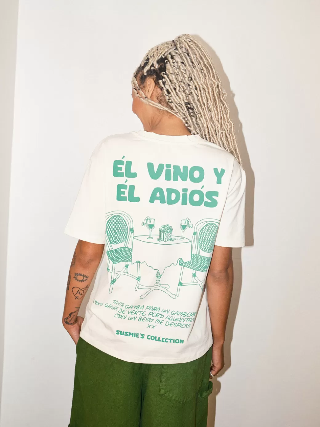 Discount Lisa Says Gah Él Vino Y Él Adiós T-Shirt - White u0026 Green W/G