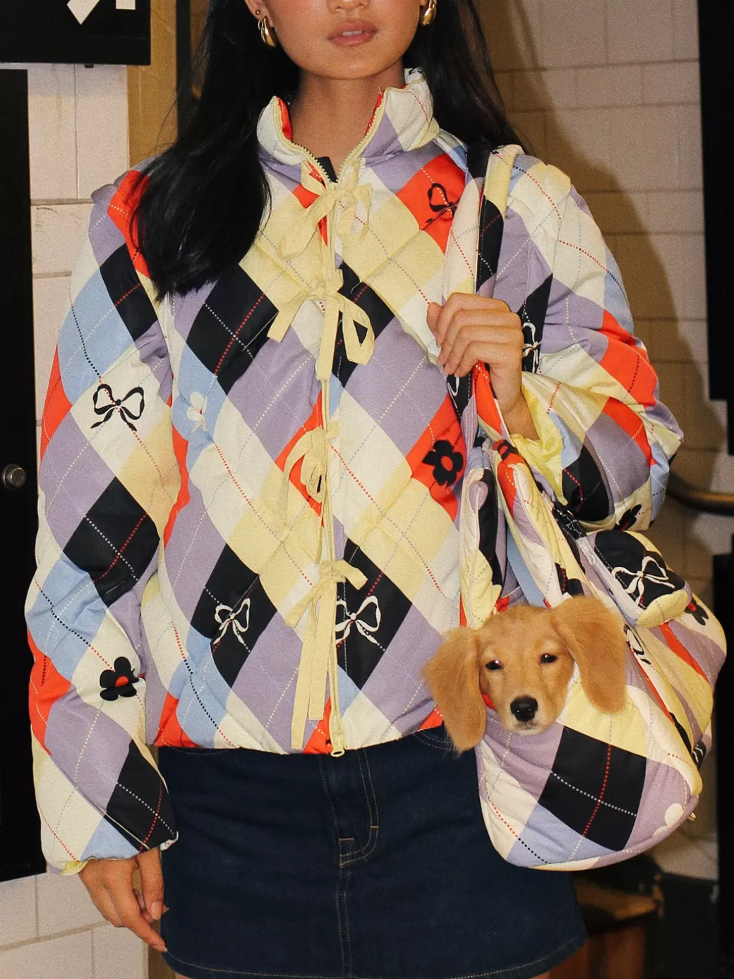Store Lisa Says Gah Lady Puffer Jacket - Cirque Argyle CirqueArgyle