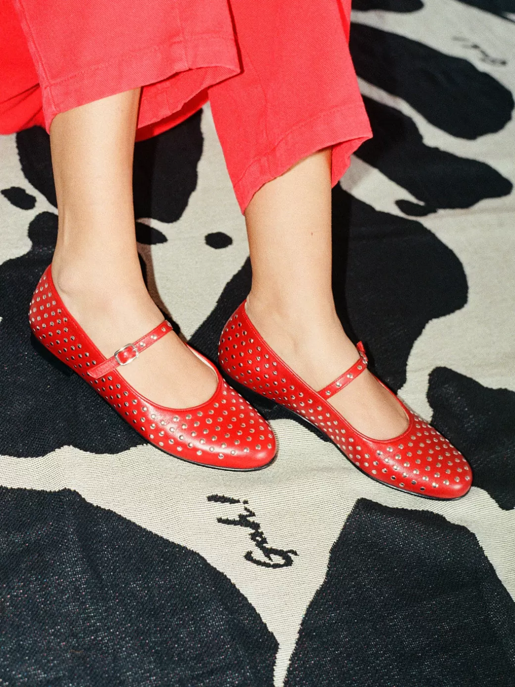 Shop Lisa Says Gah Lucien Ballet Flat - Red