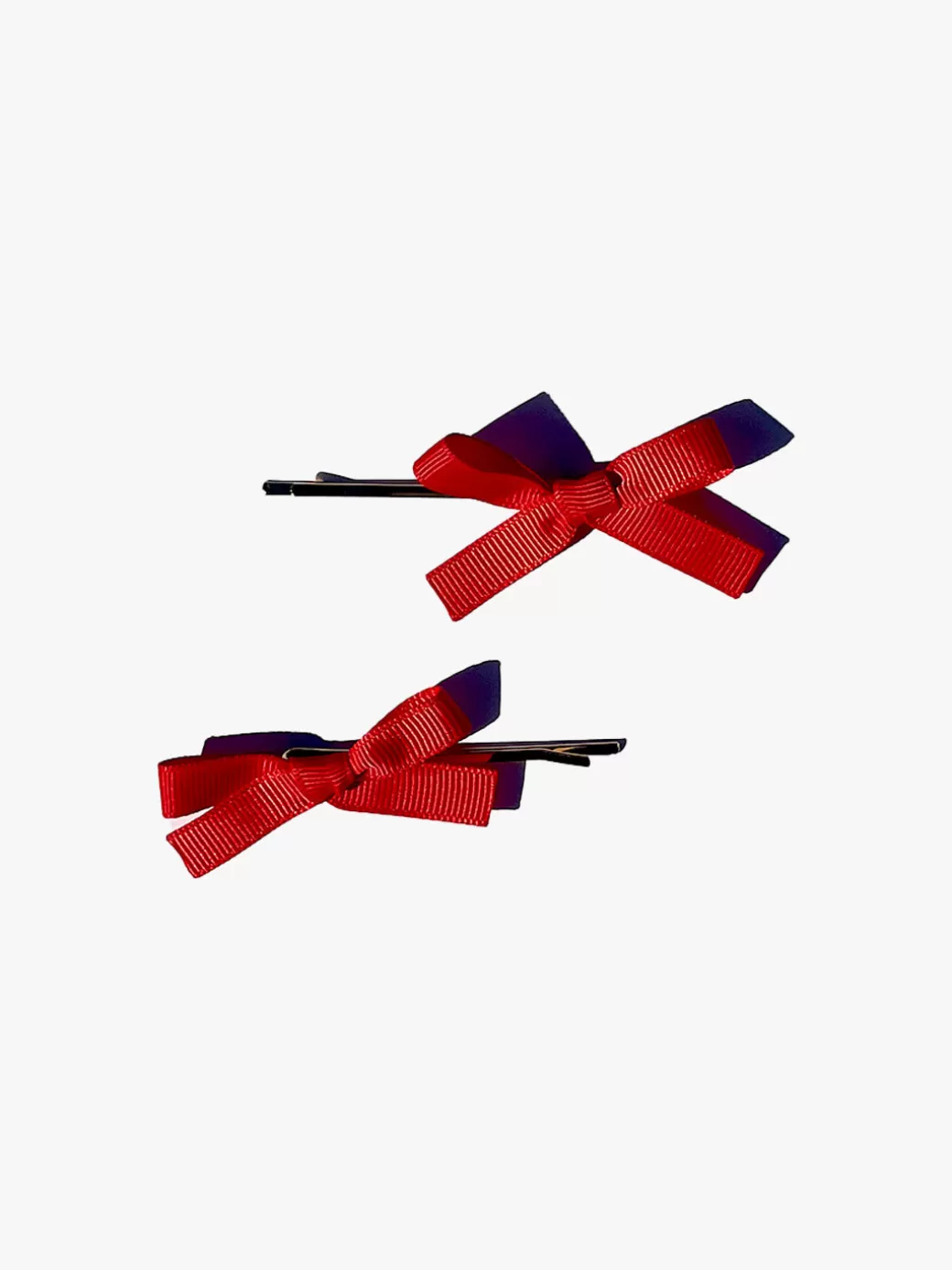 New Lisa Says Gah Mini Bow Bobby Pins - Red