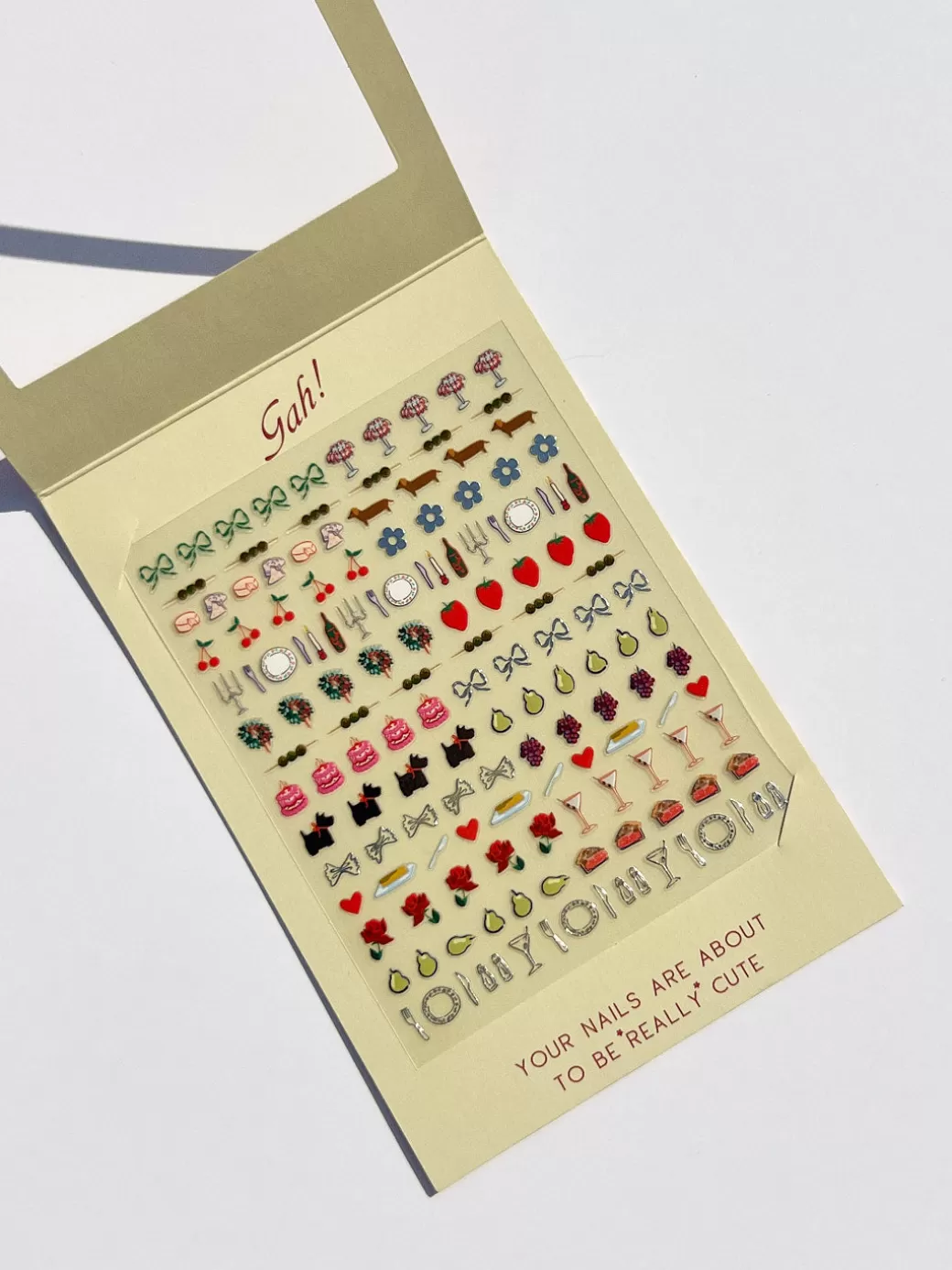 Outlet Lisa Says Gah Nail Art Stickers - Set The Table Gah!Holiday