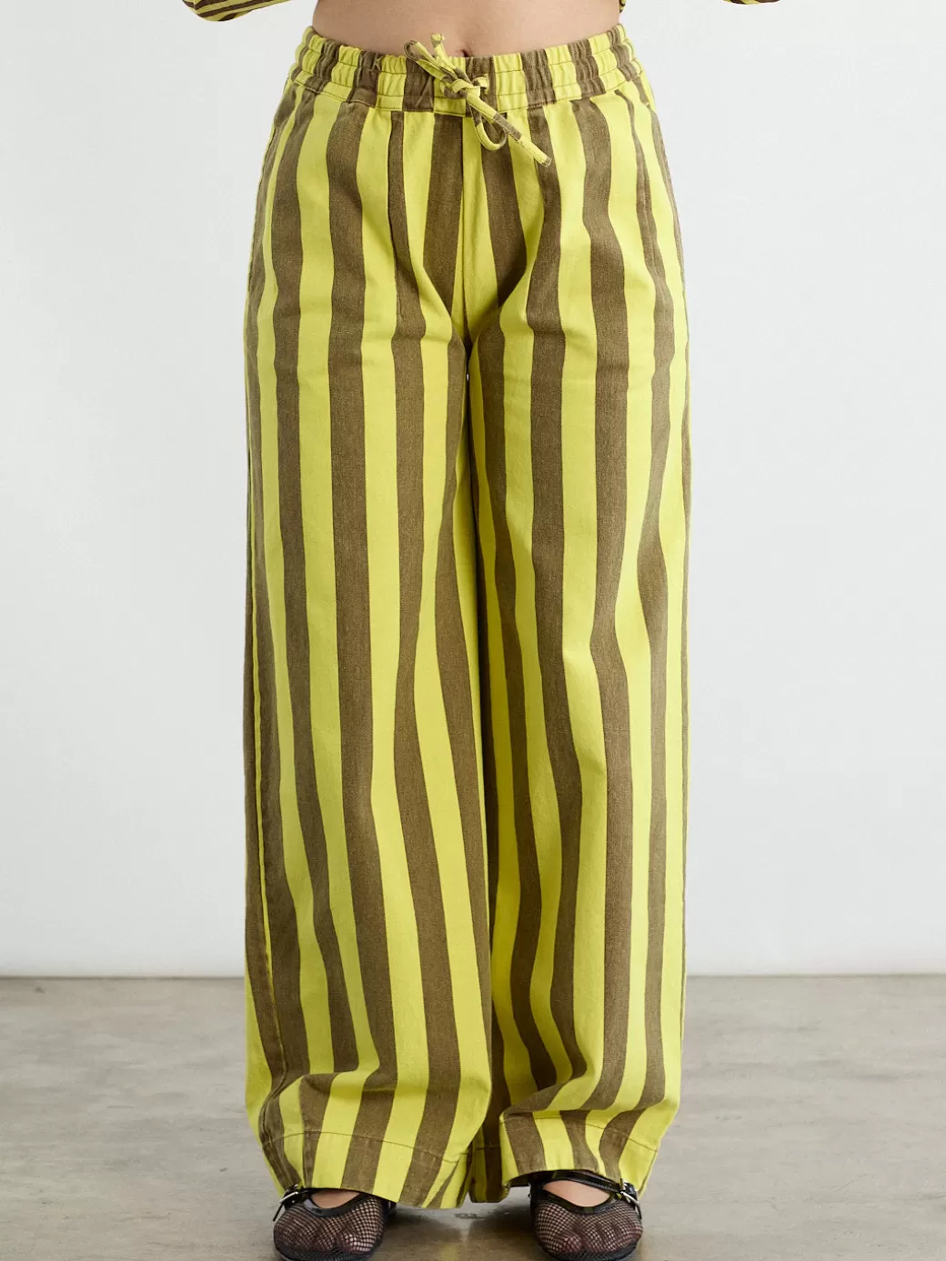 Discount Lisa Says Gah Rafe Pants - Yellow/ Choc Stripe Yellow/ChocStripe