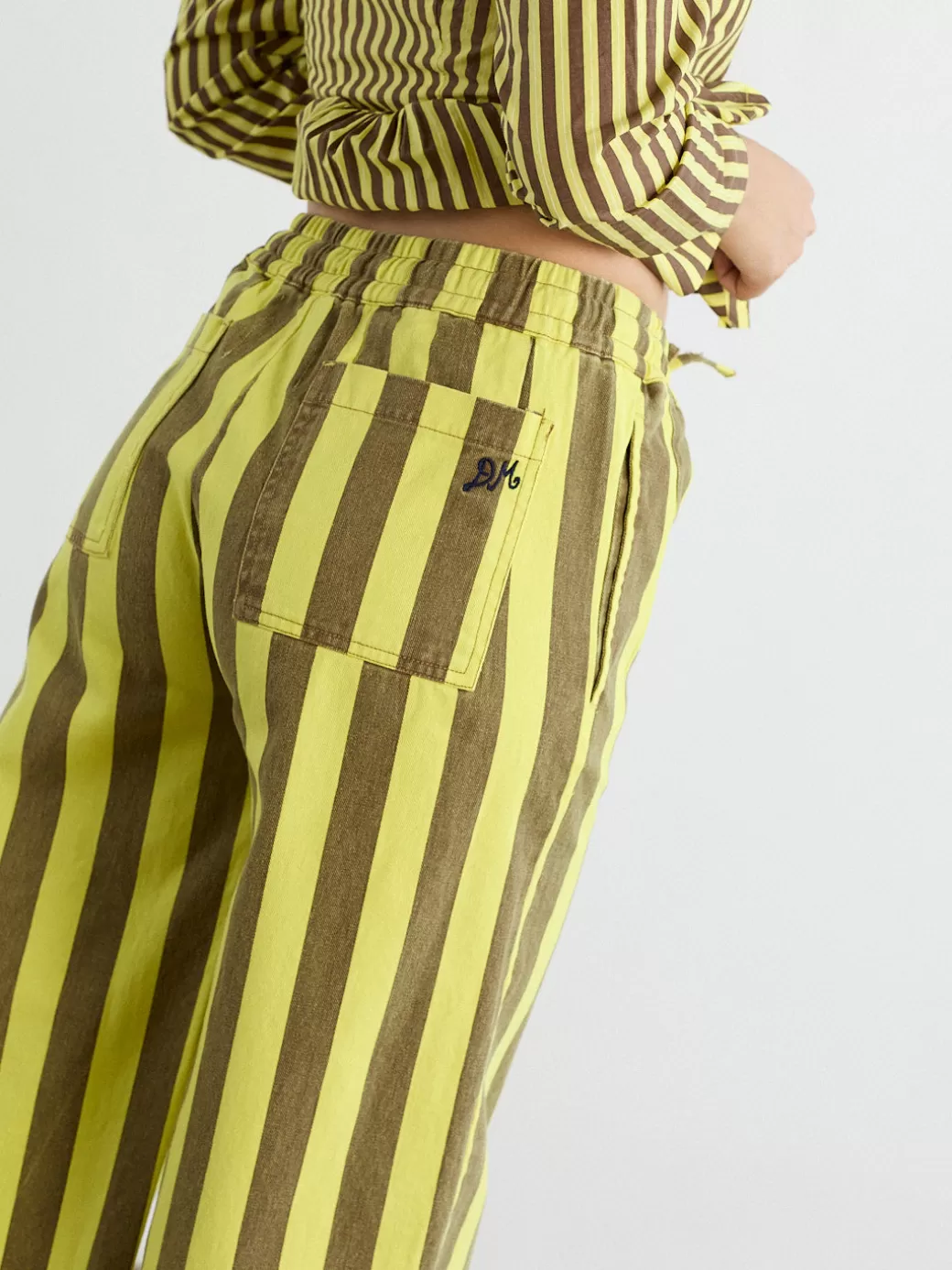 Discount Lisa Says Gah Rafe Pants - Yellow/ Choc Stripe Yellow/ChocStripe
