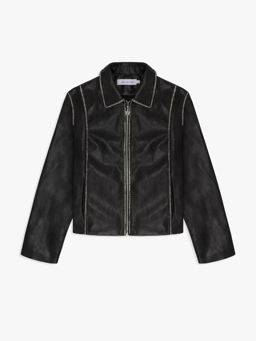Shop Lisa Says Gah Shyla Jacket - Washed Black WB
