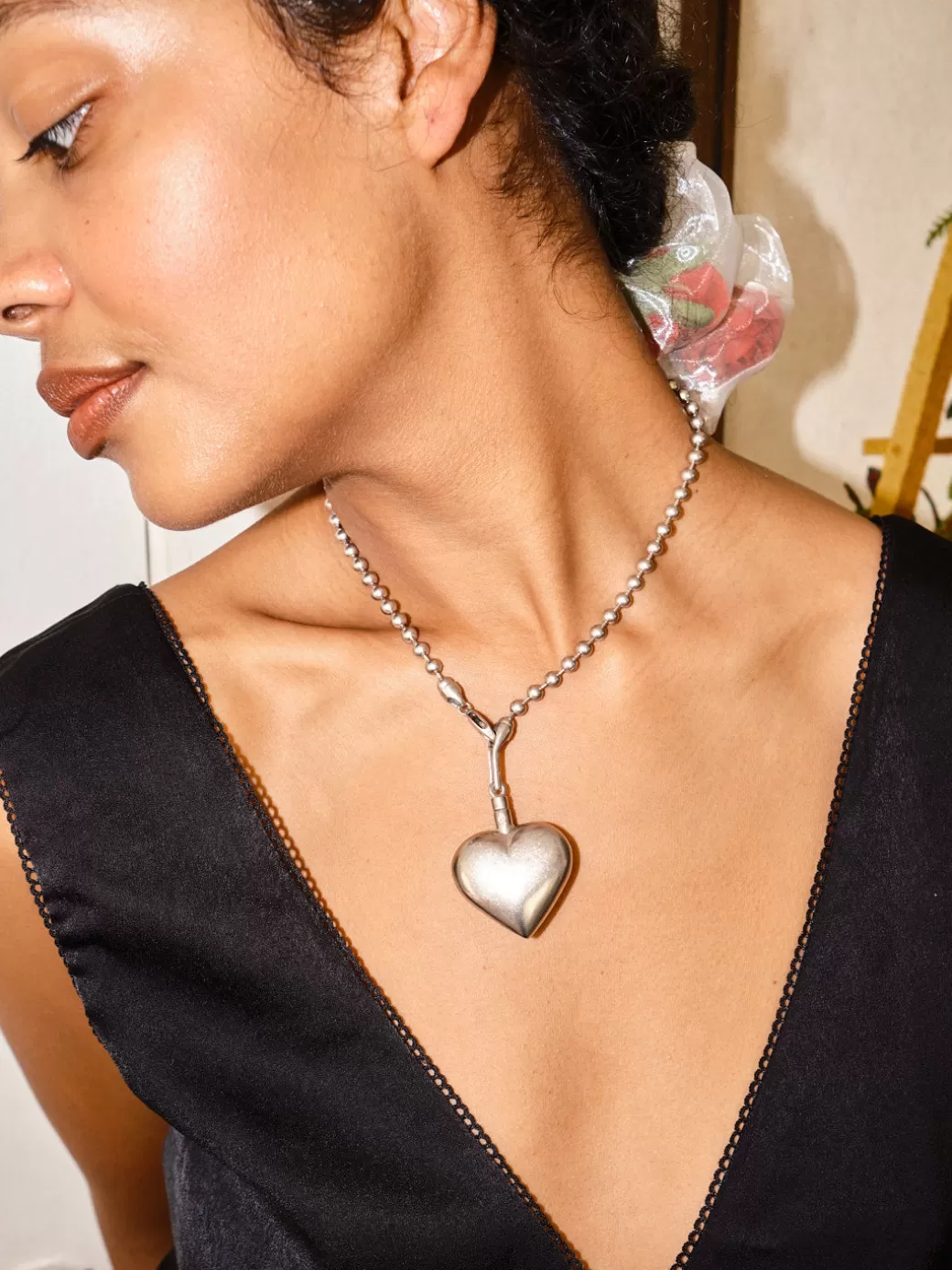 Flash Sale Lisa Says Gah The Heart Necklace - Silver SLVR